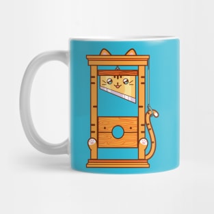 Kawaii Guillotine Kitty ~ Orange Mug